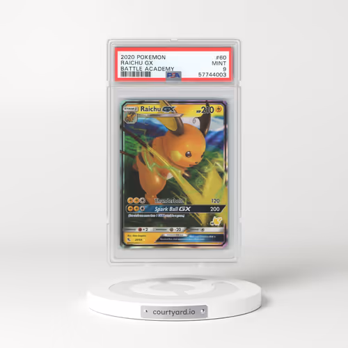 2020 Pokémon Battle Academy #60 Raichu GX - Holo (PSA 9 MINT)