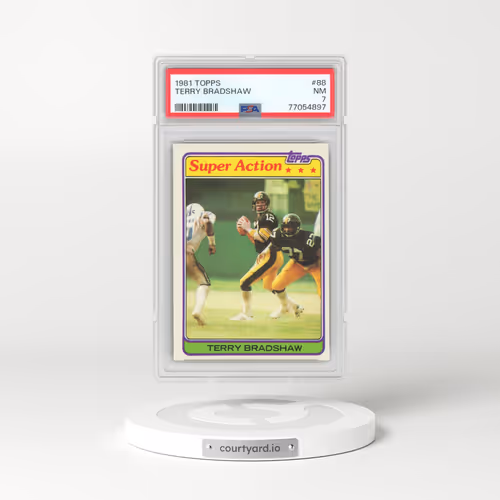 1981 Topps #88 Terry Bradshaw (PSA 7 NM)