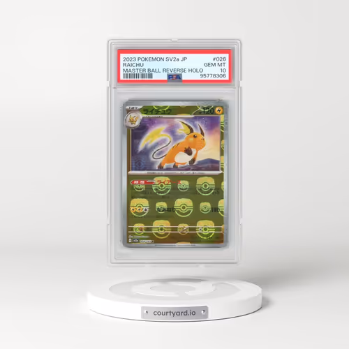 2023 Pokémon Sv2a-Pokemon 151 #026 Raichu - Reverse Holo Master Ball (PSA 10 GEM MINT)