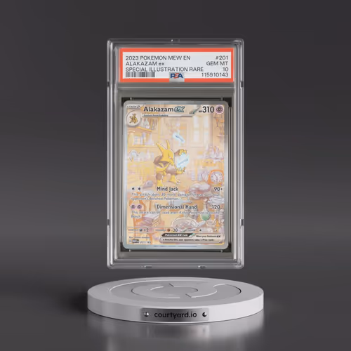 2023 Pokémon Mew EN-151 #201 Alakazam EX - Holo Special Illustration Rare (PSA 10 GEM MINT)