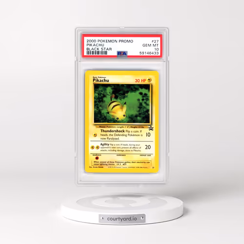 2000 Pokémon Promo Black Star #27 Pikachu (PSA 10 GEM MINT)