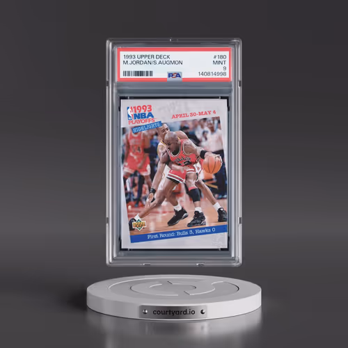 1993 Upper Deck #180 Michael Jordan/Stacey Augmon (PSA 9 MINT)