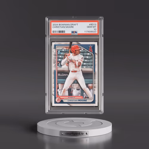 2024 Bowman Draft #BD13 Christian Moore (PSA 10 GEM MINT)
