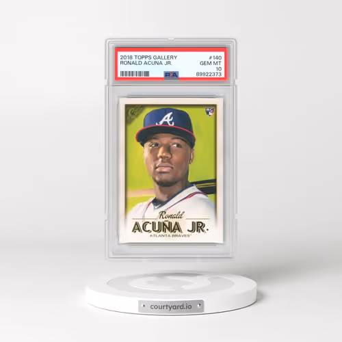2018 Topps Gallery #140 Ronald Acuna Jr. (PSA 10 GEM MINT)