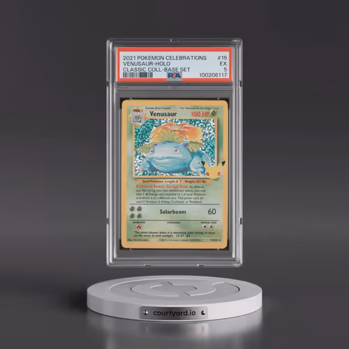 2021 Pokémon Celebrations Classic Collection #15 Venusaur - Holo (PSA 5 EX)