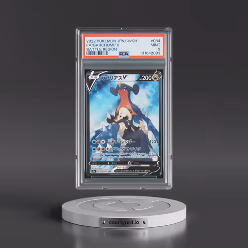 2022 Pokémon Sword & Shield Battle Region #084 Garchomp V - Holo Full Art (PSA 9 MINT)