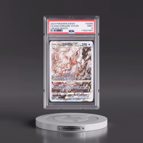 2023 Pokémon Sword and Shield Crown Zenith #GG56 Hisuian Zoroark Vstar - Full Art (PSA 9 MINT)