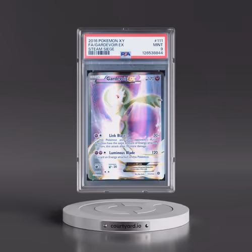 2016 Pokémon XY Steam Siege #111 Gardevoir EX - Holo Full Art (PSA 9 MINT)
