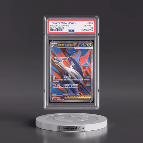 2025 Pokémon Meg EN-Mega Evolution #163 Mega Latias EX - Holo Ultra Rare (PSA 10 GEM MINT)