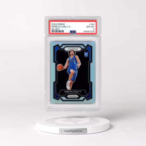 2023 Panini Prizm #163 Dereck Lively II - Silver Prizm (PSA 8 NM-MT)