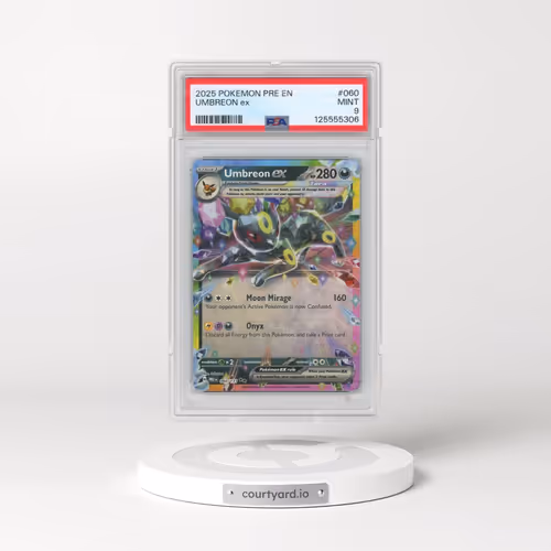 2025 Pokémon Pre EN-Prismatic Evolutions #060 Umbreon EX - Holo (PSA 9 MINT)