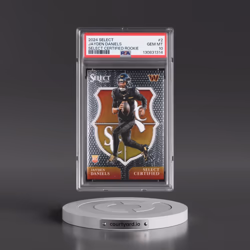 2024 Panini Select Select Certified Rookies #2 Jayden Daniels (PSA 10 GEM MINT)
