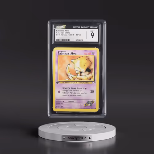 2000 Gym Heroes #91/132 Sabrina's Abra - 1st Edition 1st Edition (CGC 9 MINT)