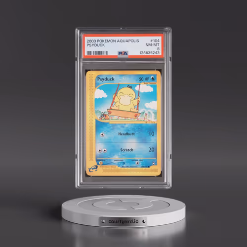 2003 Pokémon Aquapolis #104 Psyduck (PSA 8 NM-MT)