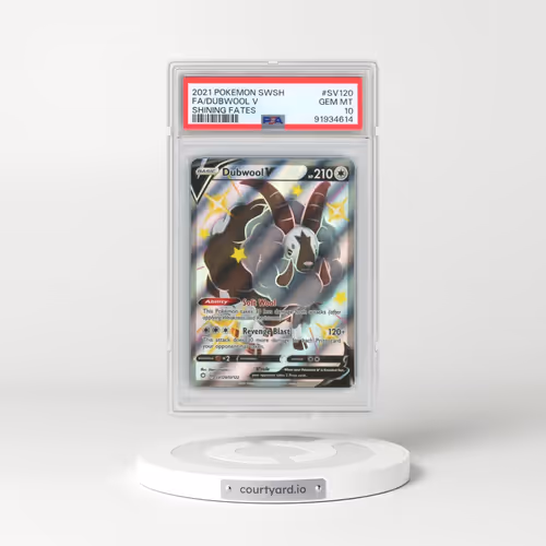 2021 Pokémon Sword & Shield Shining Fates #SV120 Dubwool V - Holo Full Art (PSA 10 GEM MINT)