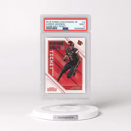 2018 Panini Contenders Draft Picks Game Day Ticket #4 Lamar Jackson (PSA 9 MINT)