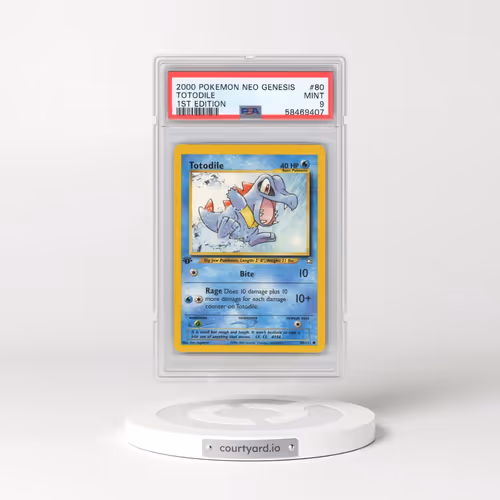 2000 Pokémon Neo Genesis #80 Totodile - 1st Edition (PSA 9 MINT)