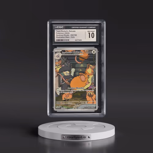 2025 Pokémon Dri EN-Destined Rivals #202 Team Rocket's Raticate - Illustration Rare (CGC 10 GEM MINT
