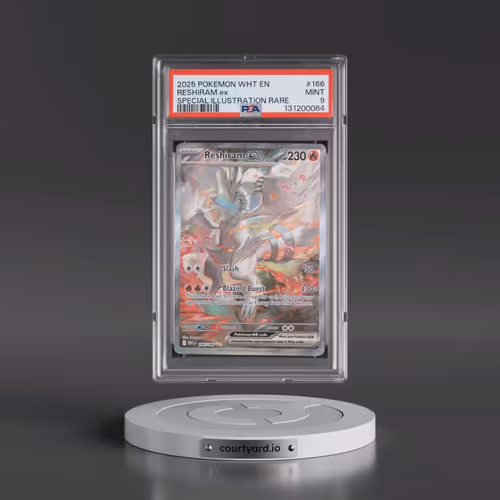 2025 Pokémon Wht EN-White Flare #166 Reshiram EX - Holo Special Illustration Rare (PSA 9 MINT)