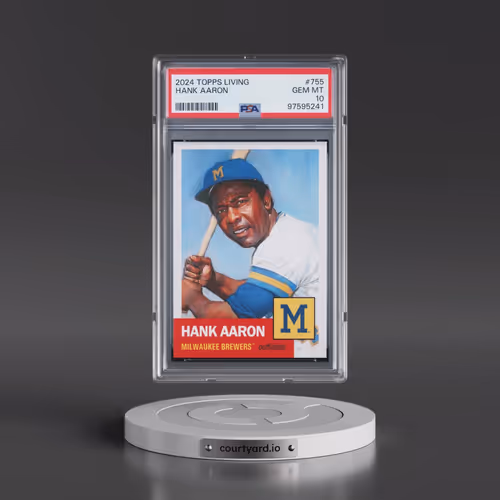 2024 Topps Living #755 Hank Aaron (PSA 10 GEM MINT)