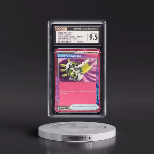2024 Prismatic Evolutions - PRE EN #128/131 Scoop Up Cyclone - ACE SPEC Rare Holo (CGC 9.5 MINT+)