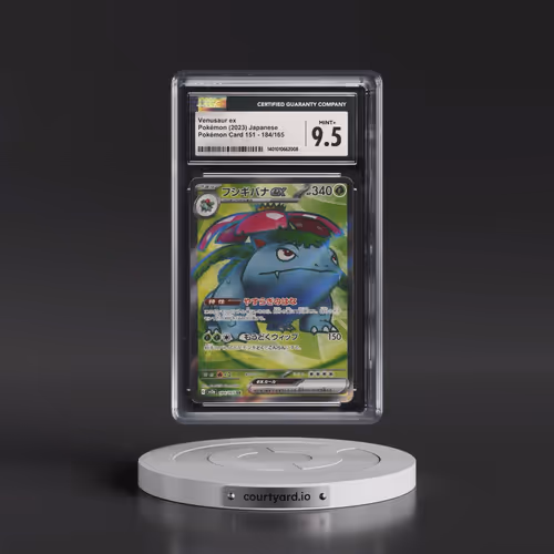 2023 Pokémon Card 151 #184/165 Venusaur ex - Super Rare Holo (CGC 9.5 MINT+)