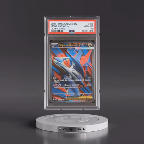 2025 Pokémon Meg EN-Mega Evolution #163 Mega Latias EX - Holo Ultra Rare (PSA 10 GEM MINT)