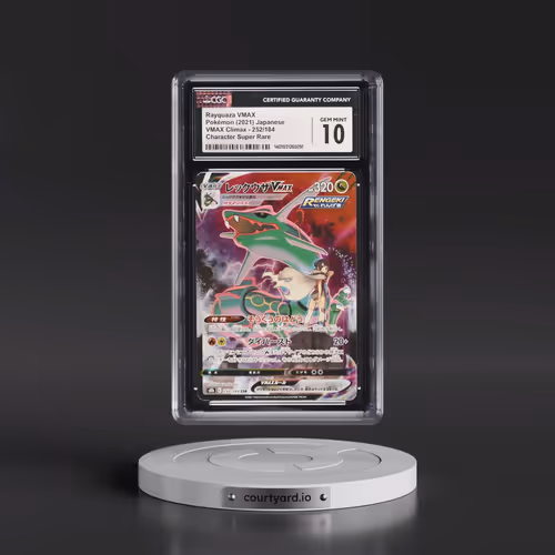 2021 VMAX Climax #252/184 Rayquaza VMAX - Character Super Rare Holo (CGC 10 GEM MINT)
