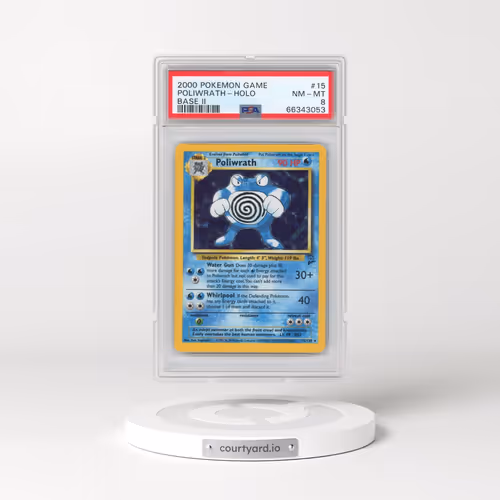 2000 Pokémon Game Base II #15 Poliwrath - Holo (PSA 8 NM-MT)