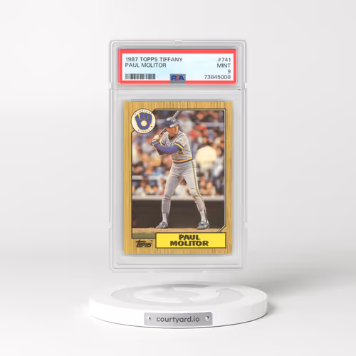 1987 Topps Tiffany #741 Paul Molitor (PSA 9 MINT)