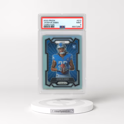 2023 Panini Prizm #313 Jahmyr Gibbs - Variation (PSA 9 MINT)