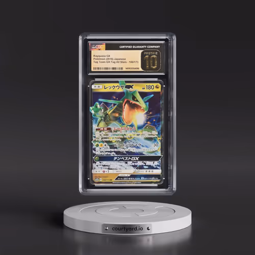 2019 Tag Team GX: Tag All Stars #100/173 Rayquaza GX - Holo (CGC 10 PRISTINE)