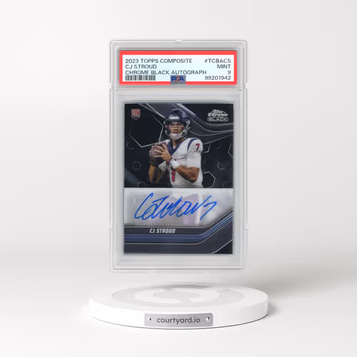 2023 Topps Composite Topps Chrome Black Autographs #TCBACS CJ Stroud (PSA 9 MINT)