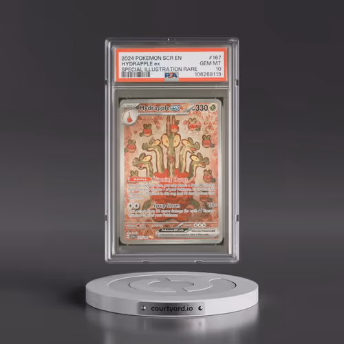 2024 Pokémon Scr EN-Stellar Crown #167 Hydrapple EX - Holo Special Illustration Rare (PSA 10 GEM MIN