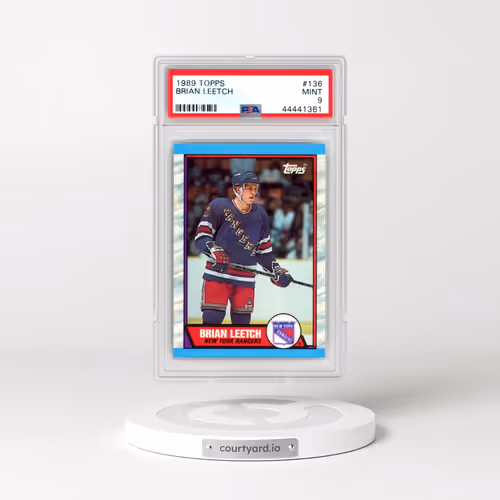 1989 Topps #136 Brian Leetch (PSA 9 MINT)