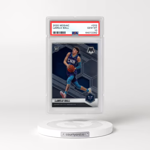2020 Panini Mosaic #202 LaMelo Ball (PSA 10 GEM MINT)