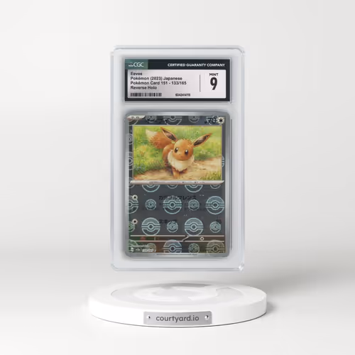 2023 Pokémon Card 151 #133/165 Eevee - Reverse Holo Poké Ball (CGC 9 MINT)