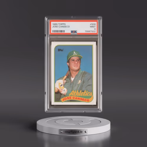 1989 Topps #500 Jose Canseco (PSA 9 MINT)