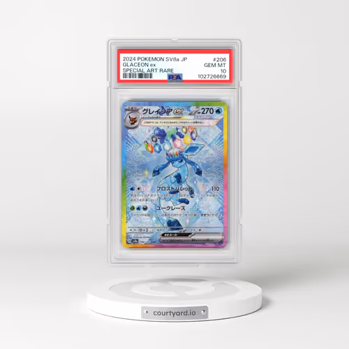 2024 Pokémon Sv8a-Terastal Fest EX #206 Glaceon EX - Holo Special Art Rare (PSA 10 GEM MINT)