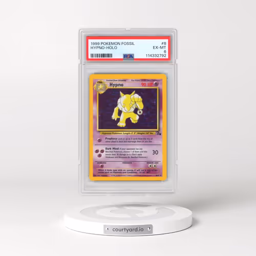 1999 Pokémon Fossil #8 Hypno - Holo (PSA 6 EX-MT)