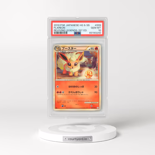 2010 Pokémon Reviving Legends #009 Flareon - 1st Edition (PSA 10 GEM MINT)