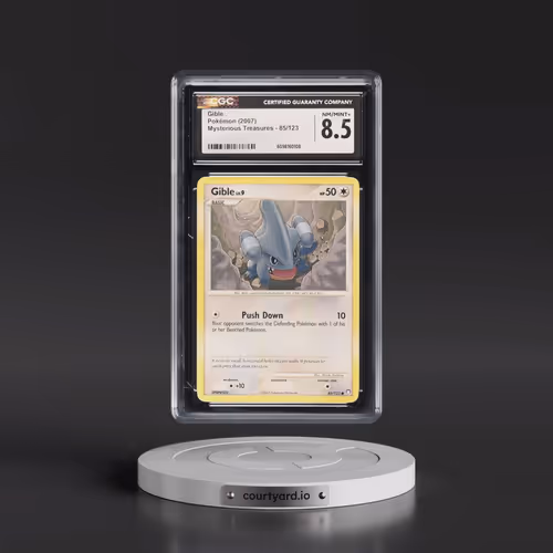 2007 Mysterious Treasures #85/123 Gible (CGC 8.5 NM-MT+)