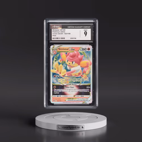 2023 Crown Zenith #023/159 Simisear VSTAR - Holo (CGC 9 MINT)