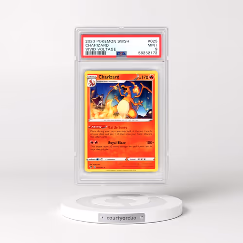 2020 Pokémon Sword & Shield Vivid Voltage #025 Charizard (PSA 9 MINT)