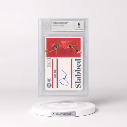 2019 Panini Encased Slabbed Signatures #9 Coby White/99 (BGS 9 MINT)