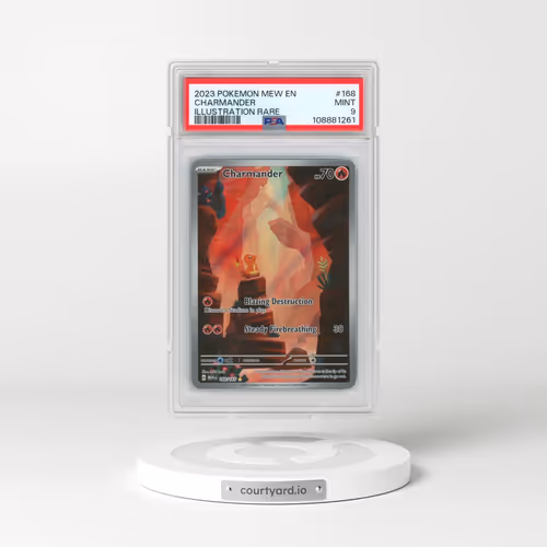 2023 Pokémon Mew EN-151 #168 Charmander - Illustration Rare (PSA 9 MINT)