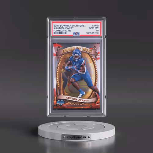 2024 Bowman University Chrome Ramblin' Man #RM8 Ashton Jeanty (PSA 10 GEM MINT)
