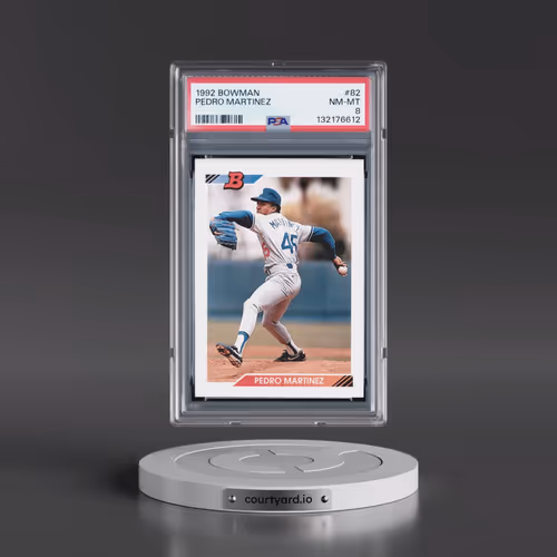1992 Bowman #82 Pedro Martinez (PSA 8 NM-MT)