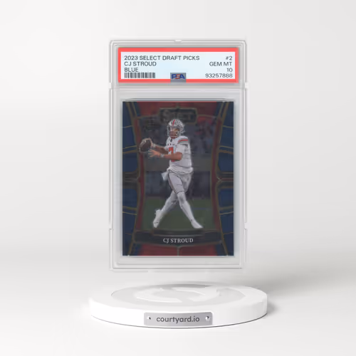 2023 Panini Select Draft Picks #2 CJ Stroud - Blue (PSA 10 GEM MINT)