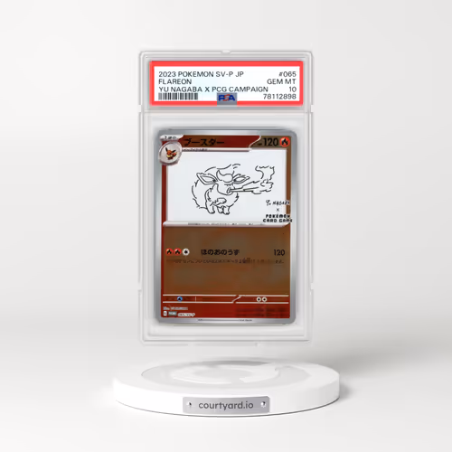 2023 Pokémon SV-P Promo #065 Flareon - YU Nagaba X Pokemon Card Game Campaign (PSA 10 GEM MINT)
